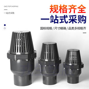 Válvula de Retención Industrial Gris Oscuro, Válvula de Fondo Tipo Aleta de UPVC para Bomba de Agua, Válvula de Fondo para Pozo de Succión de Agua - Válvula de Retención de PVC - Product Image 2