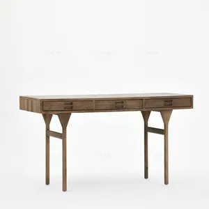 طاولة خشبية كلاسيكية تحكمية أنتيكة فرنسية الريف مع درج تخزين لغرفة المعيشة أو الفندق