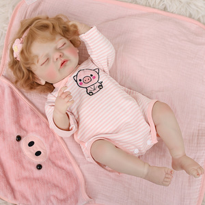 Muñeca Bebé Reborn Realista de 20 Pulgadas, Vinilo Suave Pintado a Mano, Perfecta para Regalo de Cumpleaños y Decoración del Hogar - Product Image 1