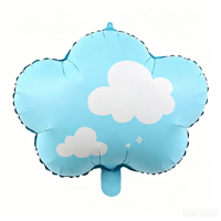 Nouveau style de ballon en aluminium connecté en forme de trois champignons pour la décoration de camping en extérieur, accessoire photo et arrangement de fête d'anniversaire