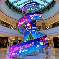 Affichage LED architectural créatif flexible P1.2 P1.5 P1.8 P2 P2.5 Formes courbes Installation facile Panneau LED 4k 3840hz