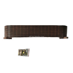 6AY <span class=keywords><strong>Oil</strong></span> <span class=keywords><strong>Cooler</strong></span> Core Cooling Part <span class=keywords><strong>Oil</strong></span> <span class=keywords><strong>Cooler</strong></span> Element Suku Cadang Mesin Diesel Kelautan untuk Mesin Yanmar 6AY - Product Image 3