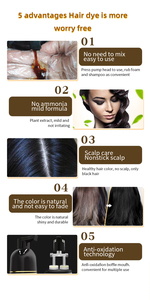 Produttore copri caffè permanente senza ammoniaca grigio <span class=keywords><strong>capelli</strong></span> bianchi colore a base di erbe colorante per <span class=keywords><strong>capelli</strong></span> shampoo - Product Image 6