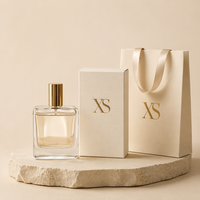 Flacon de parfum en verre plat transparent épais, vide et rechargeable, vaporisateur à fine brume doré, atomiseur de voyage de luxe 30ml 50ml 100ml