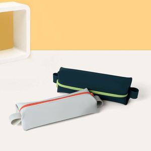 Dopp Kit Silicone Fashion for Organizer Bag <b>Heavy</b>-<b>Duty</b> <b>Zipper</b> Leak Resistance Lightweight Portable Design Charcoal Cosmetic - Product Image 1