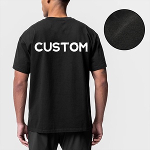 Chất Lượng Cao Heavyweight <span class=keywords><strong>Drop</strong></span> Shoulder Thấp Moq Sang Trọng Các Nhà Sản Xuất Tùy Chỉnh Men's Casual Dtg In T Áo Sơ Mi Quá Khổ T-Shirt - Product Image 3