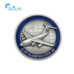 Pièces commémoratives personnalisées d'<span class=keywords><strong>avion</strong></span> de combat bombardier C17 C130 C141 de l'USAF, force aérienne américaine, pièces de défi d'<span class=keywords><strong>avion</strong></span> personnalisées - Product Image 5