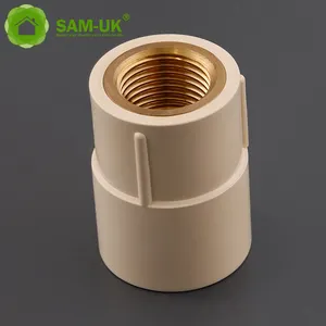Factory fabrication export sales durable drainage plastic cpvc pipe fitting brass male and female adapter