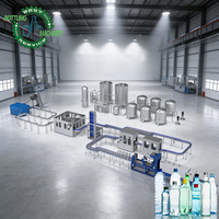 Línea de Producción de Agua Totalmente Automática de 20000 BPH CGF40-40-12 con Enjuague, Llenado, Tapado, Etiquetado OPP y Envoltura Termoencogible