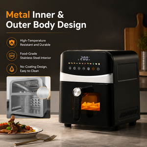 Friteuse à air haute capacité avec fenêtre de cuisson visible, multifonctionnelle, à écran tactile, pour la cuisine domestique - Product Image 1