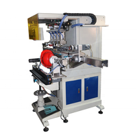 Machine d'impression Tampo semi-automatique de haute précision Imprimantes de tampons de tasse scellés Servo à quatre couleurs pour casques État neuf