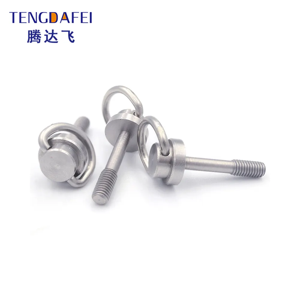 Stainless Steel M3 D-Ring Quick Release Screw Round Head Hand Tighten Quick Install Screw Camera For Tripod/Display/Selfie Stick