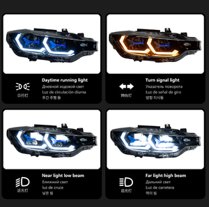 AURON Phares avant LED pour voiture 6000K 36W 6000 Lumens Puce LED Série 3 F30/F35 2013-2018 12V Nouvelle Lumière de Remplacement Améliorée - Product Image 2