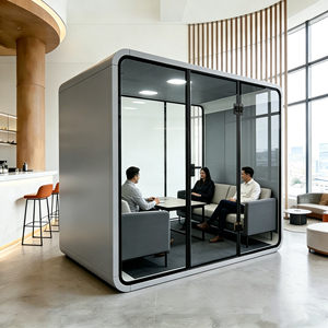 Cabina Telefónica Acústica Móvil Insonorizada para Oficina, Cabina de Grabación Vocal Grande para Oficina Abierta y Espacio de Trabajo Compartido - Product Image 5