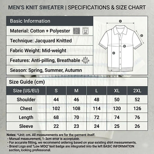 Polo de punto jacquard de manga corta personalizado para <span class=keywords><strong>hombre</strong></span>, suéter cárdigan vintage con <span class=keywords><strong>botones</strong></span> para marcas de ropa urbana, MOQ bajo - Product Image 4