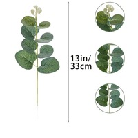 Ranting Eucalyptus Sutra Tiruan Real Touch Grosir, Daun Buatan, Bunga Dekorasi Pernikahan, Karangan Bunga, Tanaman