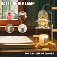 Lampe chauffe-bougie électrique moderne à intensité variable, veilleuse parfumée, décoration de bureau et éclairage décoratif