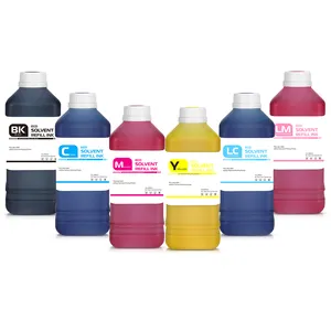 1000Ml Cmyk Eco Solvent Inkt Voor I3200 Xp600 Dx5 Dx7 Eco-Solvent Inkt Voor Bannerafdrukken Buiten