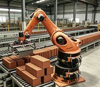 Sistema Apilador Automático para Máquina de Fabricación de Ladrillos, Robot Descargador de Ladrillos para Horno, para Plantas de Varios Tipos de Ladrillos