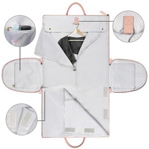 Sac de voyage pliable 2-en-1 imperméable avec logo personnalisé pour <span class=keywords><strong>femme</strong></span>, convertible en sac à vêtements et sac de sport - Product Image 4