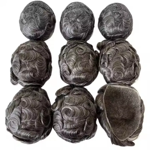 Postizo de Encaje Completo 1b50 para Hombre, Parche Capilar para Calvicie Masculina, Tupé Gris para Hombre, Cabello Humano 50% Gris - Product Image 5
