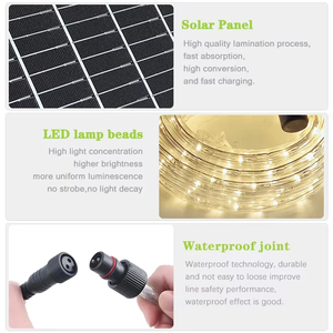 Outdoor Garden Decoration Solar LED Strip <b>Light</b> IP66 Waterproof Fence Patio <b>Tree</b> Lighting 10M for Camping Party Landscape SL2 SL - Product Image 4