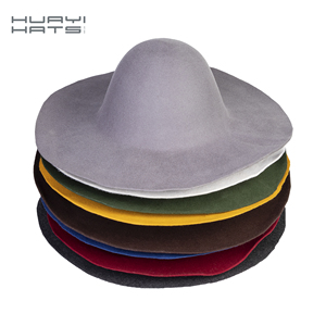 Huayi 100% Len Cơ Thể Mũ Trống Hỗn Hợp Màu Sắc Capeline Fedora Laine Chapeau Len Cảm Thấy <span class=keywords><strong>Hat</strong></span> Cơ Thể Cho Outback Fedora Cao Bồi <span class=keywords><strong>Hat</strong></span> - Product Image 1