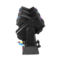 2026 NEU 6-Kopf Infinite Rotation Moving Head Beam Light mit LED-Streifen Strobe DMX512 Bühnenbeleuchtung für DJ Club Konzert Event