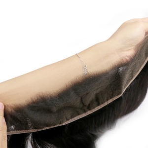 Cabello Humano Virgen Brasileño Remy HD Frontal 13*4 al por Mayor, Tejido de Encaje Doble con Máquina, 50g, Sin Aditivos - Product Image 2