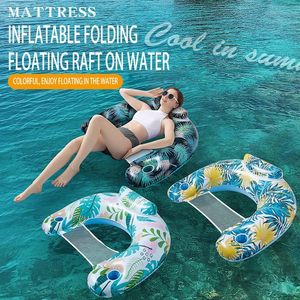 Flotadores Inflables para Piscina para Adultos con Portavasos y Reposacabezas, Sillas Flotantes <span class=keywords><strong>de</strong></span> PVC Resistentes, <span class=keywords><strong>Hamaca</strong></span> Flotante para Fiestas <span class=keywords><strong>de</strong></span> Piscina <span class=keywords><strong>de</strong></span> Verano - Product Image 2