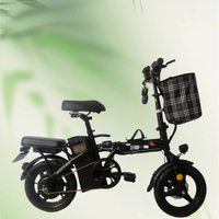 Aairsk 500W 15AH Vélo électrique de déplacement 14 pouces 48v Vélo de montagne pliable batterie lithium amovible Vélo pliant 20 MPH