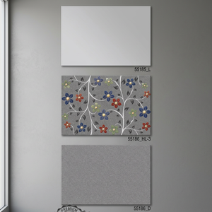 Carreaux muraux en céramique numérique bleu brillant poli 12x18 pouces pour intérieurs modernes de cuisine et de salle de bain - Product Image 2