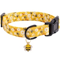 Collier pour chien et chat en métal doré avec pendentif décoratif, design mignon, à dégagement rapide, cadeau de la Saint-Valentin et du Nouvel An, vente en gros