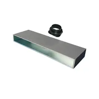 Plénum isolé pour climatiseur Tecnosystemi, avec raccordement inférieur et diffuseur linéaire à 2 fentes pour connexion supérieure - Systèmes CVC