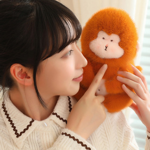 Lindo y cómodo tridimensional forma <span class=keywords><strong>mono</strong></span> <span class=keywords><strong>babuino</strong></span> animal peluche regalo de Navidad decoración del hogar - Product Image 6