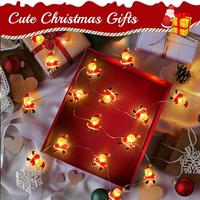 Decoraciones Navideñas TSINYE, Luces de Cadena de Santa Claus para Interiores, Luces LED de Hadas, Decoración Linda para Habitaciones y Dormitorios, Navidad Interior y Exterior