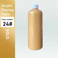 Peinture acrylique pour coulée professionnelle, couleurs personnalisées, 37 couleurs disponibles, peintures acryliques non toxiques pour la peinture fluide à l'ours