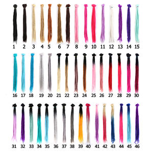 Dreadlocks Estensioni Dei Capelli Del Crochet Terrore Faux Locs Solido E Colore Misto Fibra Sintetica Intrecciare I Capelli Lungo E Morbido 20 Pollici - Product Image 5