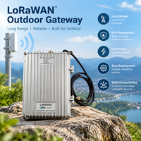 Passerelle extérieure LoRaWAN, station de base industrielle 915 MHz avec liaison Ethernet, montage sur poteau ou mur pour utilisation en réseau de comptage intelligent