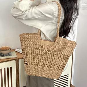 Sacs en rotin légers personnalisés avec logo, de haute qualité, pour femmes, idéaux pour les vacances en plein air et <span class=keywords><strong>la</strong></span> plage – Vente en gros directe usine - Product Image 6