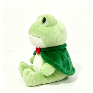 Peluche grenouille personnalisée, Grenouille en peluche, Peluche grenouille mignonne, Peluche grenouille de Noël, Grenouille en peluche assise - Product Image 1