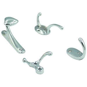 Ganchos de aleación de zinc Jin Aoding para armario, individuales o dobles, para montaje en pared superior o inferior, resistentes y decorativos, para ropa y baño. - Product Image 2