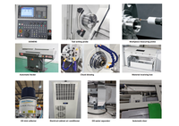 Mesin Bubut CNC CT5 Twin Spindle 4-Axis Tugas Berat Akurasi Tinggi 45 Slant Bed Kontrol FANUC Turret 12-Posisi