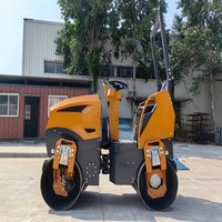 Compacteur vibrant, rouleau compresseur routier, mini-rouleau compresseur de 1T 1,5T pour la construction d'asphalte, moteur certifié CE et EPA