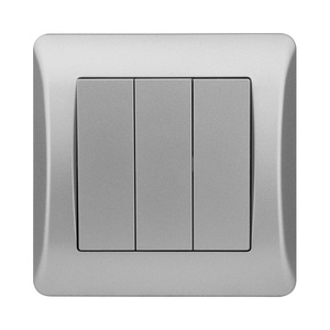 Mvava precio de fábrica personalizar PC DIY Panel moderno UE/Reino Unido Universal 3 Gang 2 vías Control de luz para el hogar interruptores de pared de energía eléctrica - Product Image 4