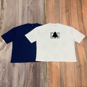 Custom Screen Print Design 220Gsm Loose Gym Fitness <b>T</b> <b>Shirt</b> Men's Thick Rib <b>Collar</b> Solid Luxury Boxy Fit <b>T</b> <b>Shirt</b> - Product Image 5