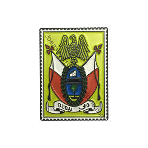 Bendera Silang Uni Emirat Arab Lencana Logam Logo Abu PT - Product Image 3