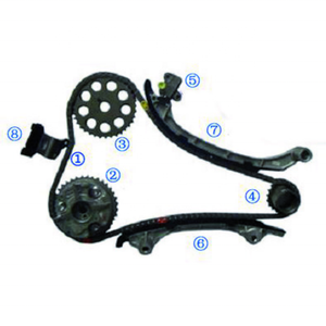 Pièce de rechange utilisée pour <span class=keywords><strong>TOYOTA</strong></span> YARIS SALOON YARIS/VITZ <span class=keywords><strong>AYGO</strong></span> (B10) 1.0L Kit de chaîne de distribution TK-TY029 Accessory Time Engine Set - Product Image 1
