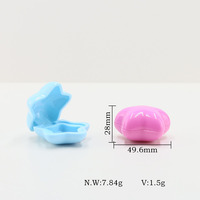 Einzigartige sternförmige Lidschattenpalette mit Einzelfach, aufhängbarer Kette, Blush-Box, niedliche Pentagramm-Probenbox für Lippenstift