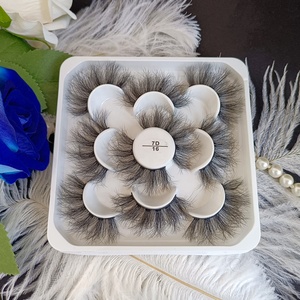 <span class=keywords><strong>Faux</strong></span> cils en vison personnalisé, pelucheux, bande épaisse, offre spéciale, 2022 - Product Image 6